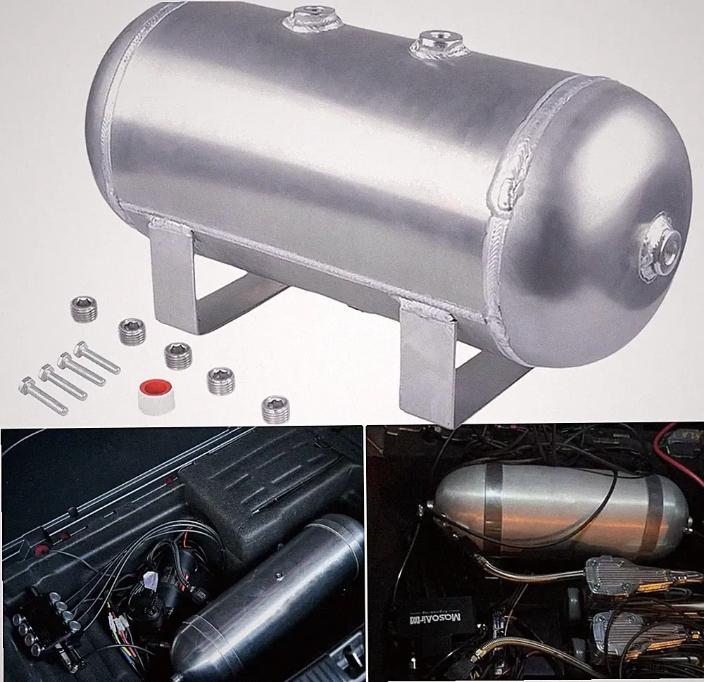 1.6 Gallon Aluminum Air Tank 12V Compressor for Trucks, Trailers & Air Horns
