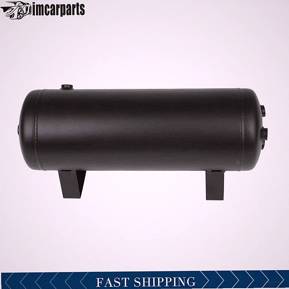 12V 1.5 gallon 6 port air tank for train horn compressor copper belt 1/4" NPT