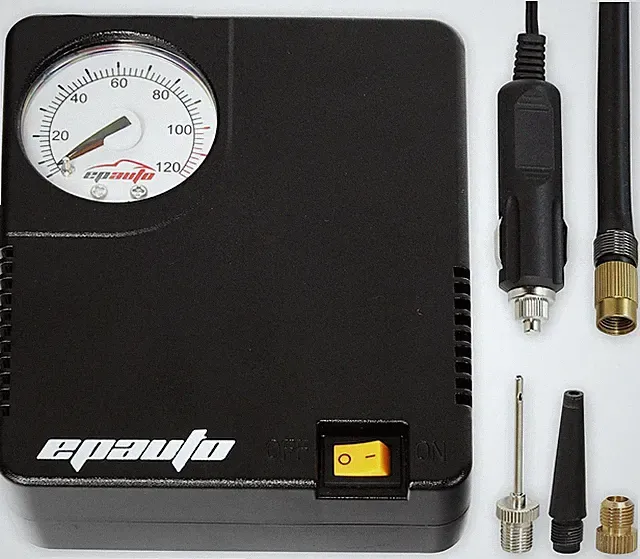 12V DC Auto Portable Air Compressor Pump/Tire Inflator for Compact/Midsize Sedan