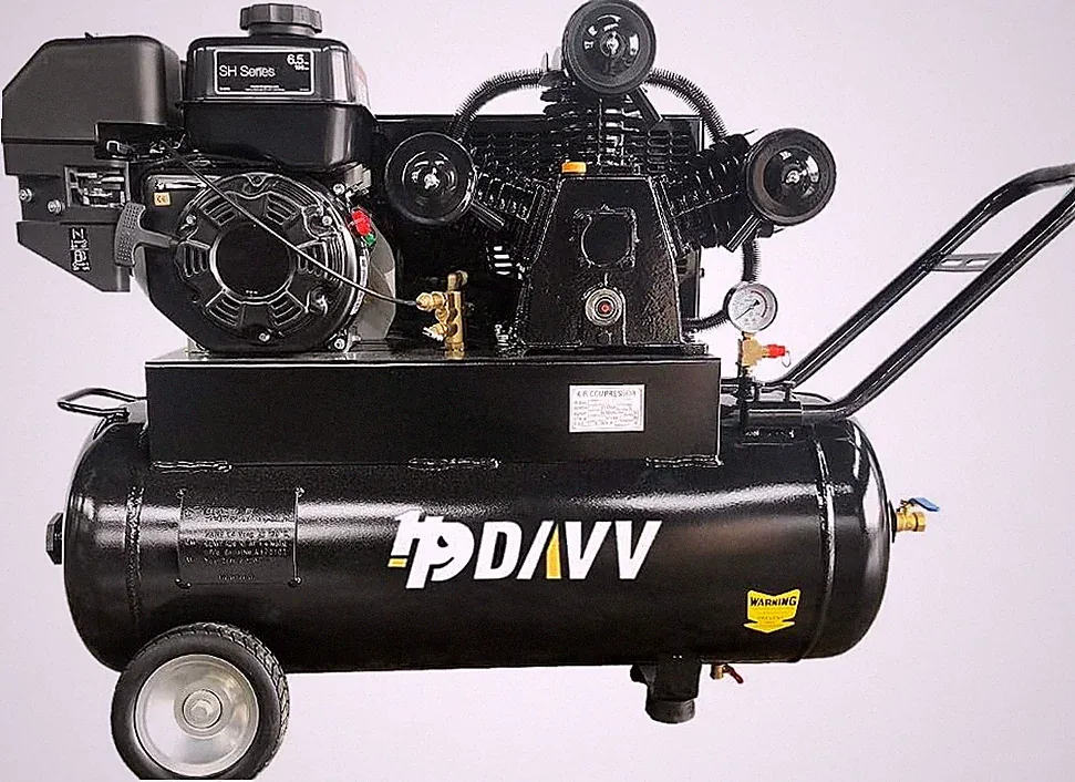17Cfm 120 Psi 6.5HP 1 Stage Gas Driven Air Compressor 20 Gallon-Kohler Engine