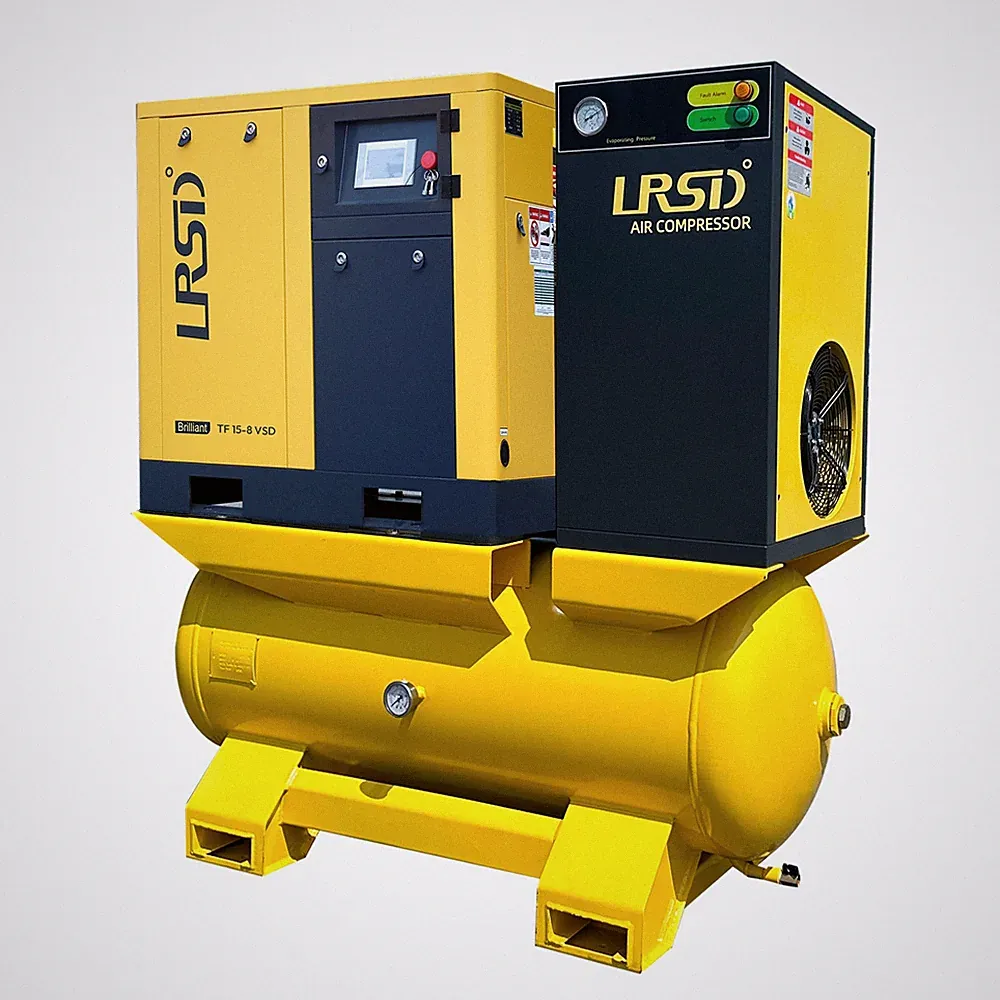 20HP All-in-One Rotary Screw Air Compressor 81CFM 208V-230V/ 80Gallon ASME Tank