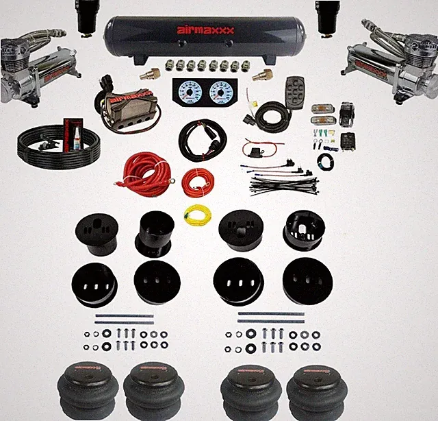 3/8 Manifold Chrome Air Ride Suspension Kit Fits 58-60 Cadillac Eldorado DeVille