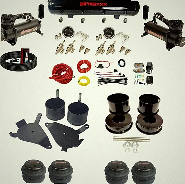 3/8" Manual Air Ride Kit with DLOE Valves & Black 480 Fits 1982–88 GM G-Body