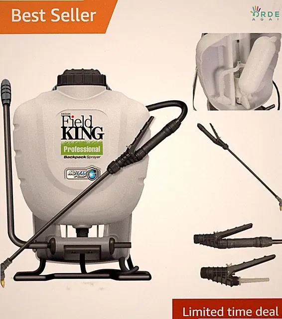 Backpack Sprayer 4 Gallon Brass No Leak Pump 150 PSI for Weed and Herbicide