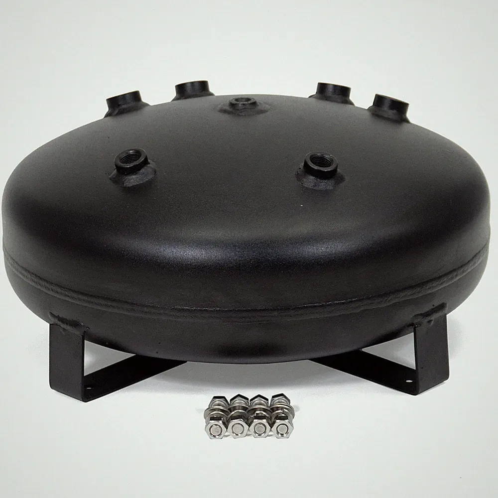 HornAir USA Made 4-Gallon Steel Pancake Air Tank for Train Horns & Onboard Air