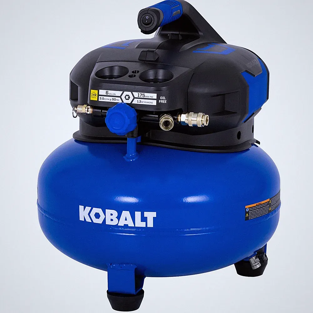 Kobalt 6-Gallon Portable Electric 175 PSI Pancake Air Compressor - 0210644