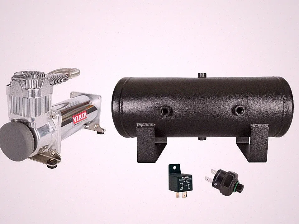 VIAIR 444C Air Compressor with 2 Gallon Tank - 120 PSI Pressure Switch and Relay
